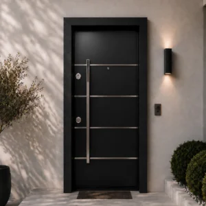درب ضد سرقت طرح ۴ خط استیل