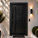 درب ضد سرقت ترکیب روکش بلوط مشکی و پلکسی